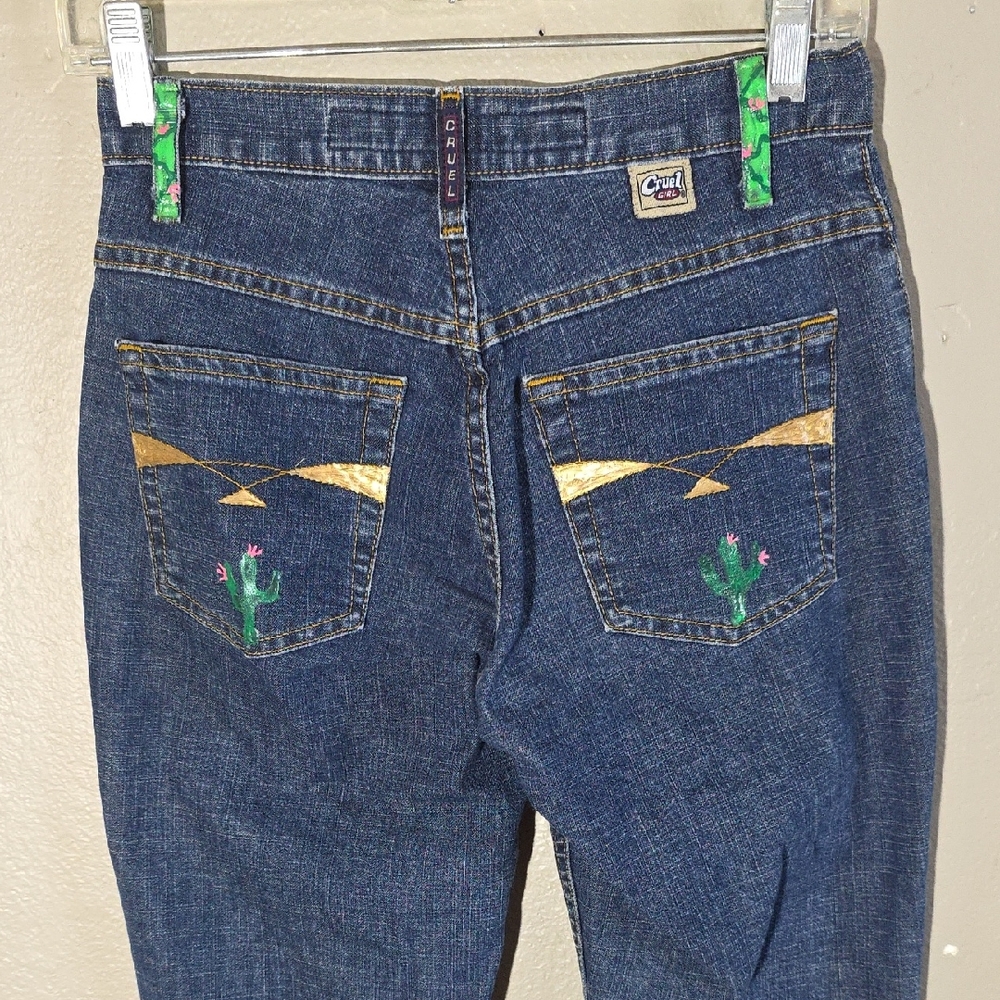 Cruel Girl 1 Custom Cactus & Gold Embellishments Rodeo Queen Pageant Barrel Rcr